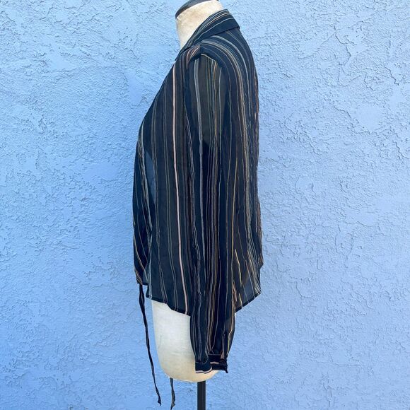 90s Silk Blouse Cardigan by The Limited size Medium - Picture 6 of 13